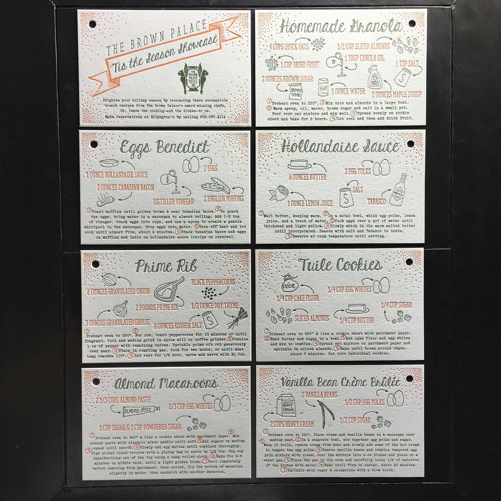 Brown Palace Recipe Cards