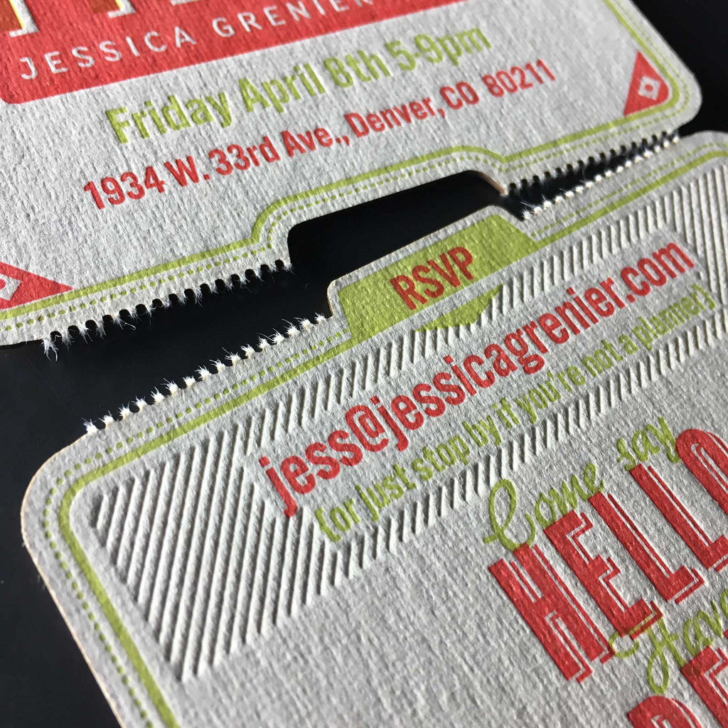 Jessica Grenier Photography Coaster Invitation