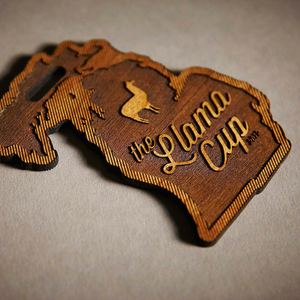 Llama Cup Golf Bag Tag