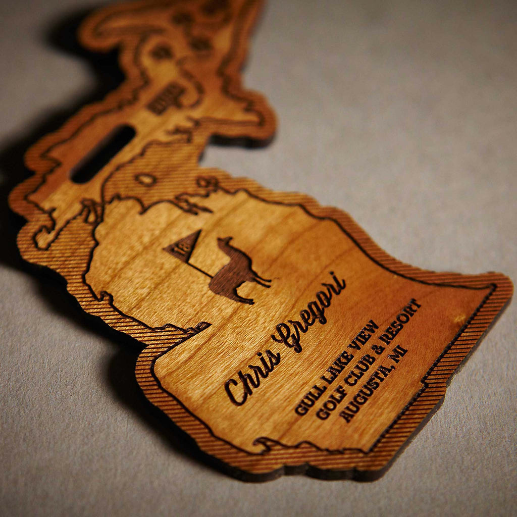 Llama Cup Golf Bag Tag