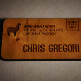 Llama Cup Golf Bag Tag